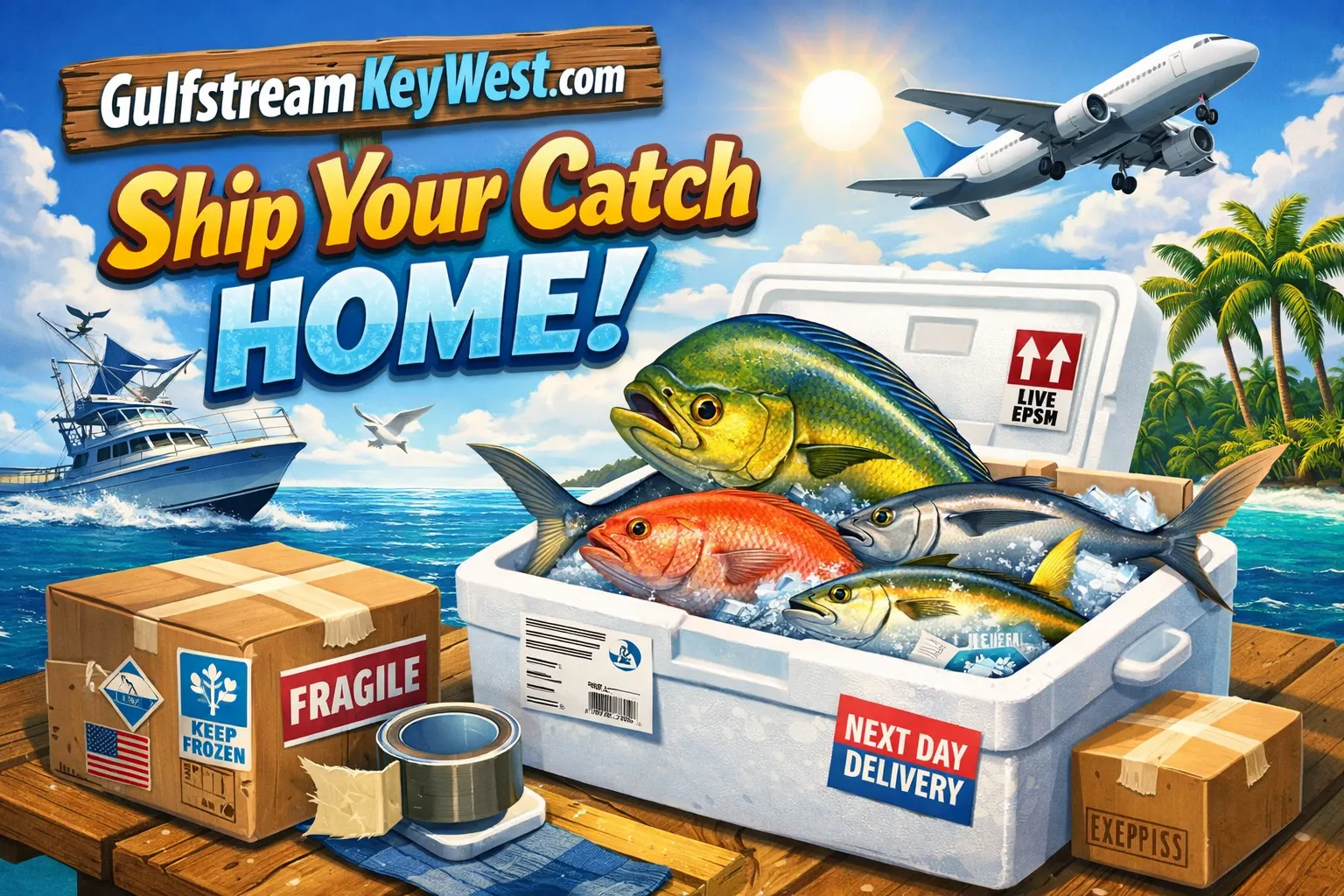 How to Ship Fish Home from Key West | Packing, Flying & Shipping Guide - Key West fishing tips and news from Gulfstream